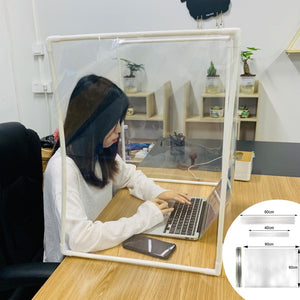 Desk Shield Partition Baffle Screen Anti-spray Transparent Isolation Board DIY Sneeze Guard Dividers Safe Secure Divider @A02