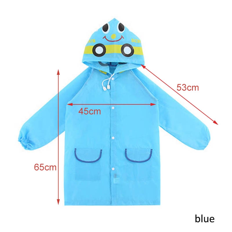 1pcs Cartoon Animal Style Waterproof Kids Raincoat For children Rain Coat Rainwear Rainsuit Student Animal Style Raincoat