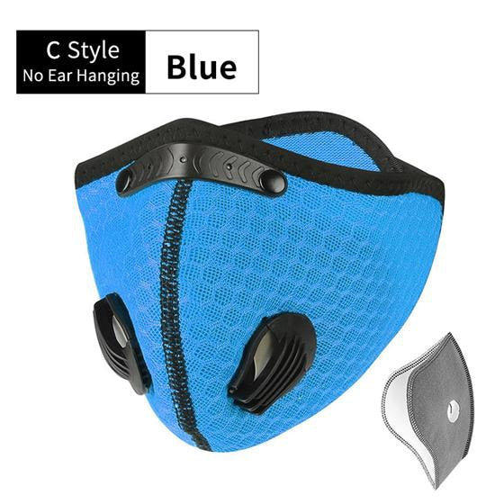 WEST BIKING Cycling Face Mask Sport Training Mask PM2.5 Anti-pollution Running Mask Activated Carbon Filter Washable Mask