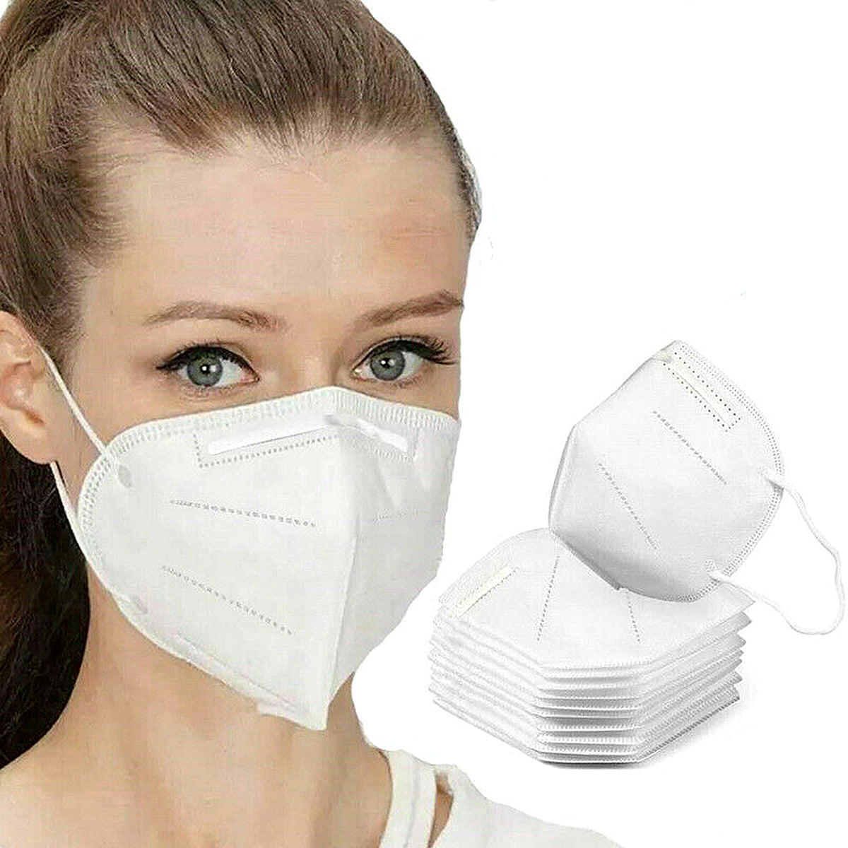 2Pcs KN95 4-Layer Face Masks Self-priming Filter Respirator Breathable Protective Dust Filter Mask