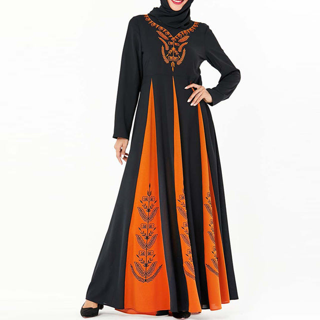 Winter Cotton Abaya Hijab Muslim Dress Saudi Arabia UAE