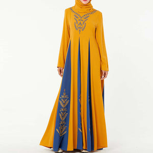 Winter Cotton Abaya Hijab Muslim Dress Saudi Arabia UAE
