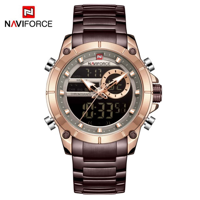 Men Military Fashion Watch Gold Quartz