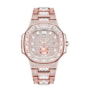 Iced Out Watches  Top Brand Luxury Watch  Full Diamond