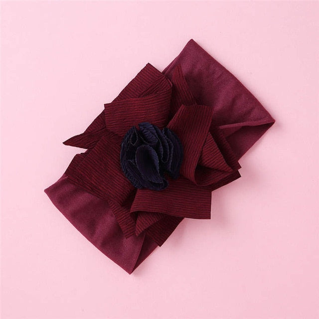 Balleenshiny Infant Child Hair Band Three-dimensional Alloy Rhinestone Crown Headdress Baby Girl Mesh Elastic Headband Turban