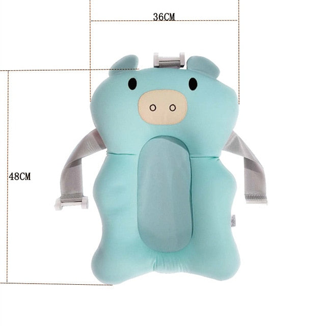 Baby Shower Bathtub Net Pad Standing Type Floating Newborn 0-2 Year Old Supplies Rack Accessories Mat Bebe Tub Set Cushion