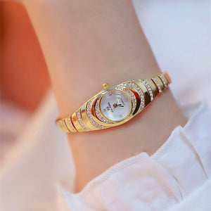High-quality Japanese movement Fashion Small Watches For Women Rose Gold Luxury Ladies Wristwatch Diamond Female Bracelet Watch
