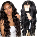 30 32 Inches Brazilian Body Wave 13x4 Lace Front Human Hair Wigs Pre plucked Bob Wig Water Wave 13x6 Lace Frontal Wigs for Women