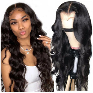 30 32 Inches Brazilian Body Wave 13x4 Lace Front Human Hair Wigs Pre plucked Bob Wig Water Wave 13x6 Lace Frontal Wigs for Women