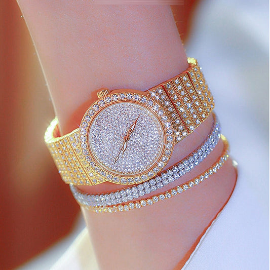 2021 Women Watches Waterproof Quartz Movement Full Diamond Luxury Brand Fashion Trend Ladies Women Wristwatch Clock Reloj Mujer