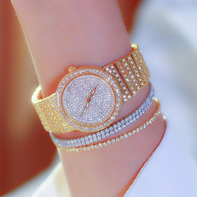 2021 Women Watches Waterproof Quartz Movement Full Diamond Luxury Brand Fashion Trend Ladies Women Wristwatch Clock Reloj Mujer