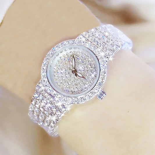 2022 Brand Luxury Women Watches Full Diamond Dress Ladies Japan Quartz Movement Women&#39;s Wristwatch Stainless Steel Reloj Mujer