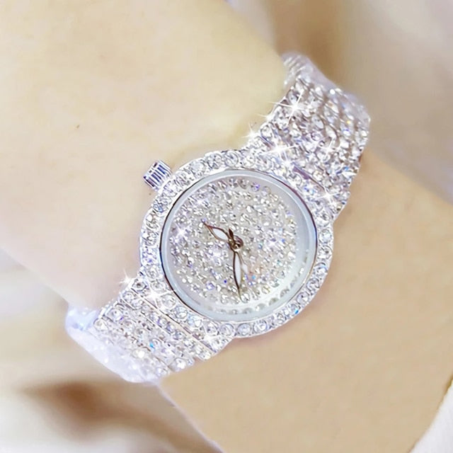 2022 Brand Luxury Women Watches Full Diamond Dress Ladies Japan Quartz Movement Women&#39;s Wristwatch Stainless Steel Reloj Mujer