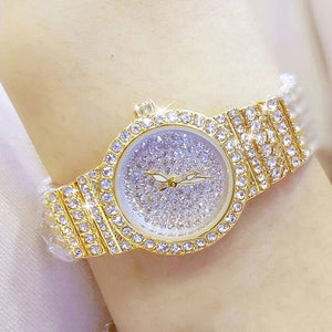 2022 Brand Luxury Women Watches Full Diamond Dress Ladies Japan Quartz Movement Women&#39;s Wristwatch Stainless Steel Reloj Mujer