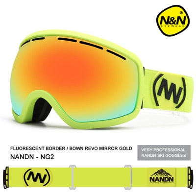 Spherical Men Women Snowboard Sports Ski Goggles