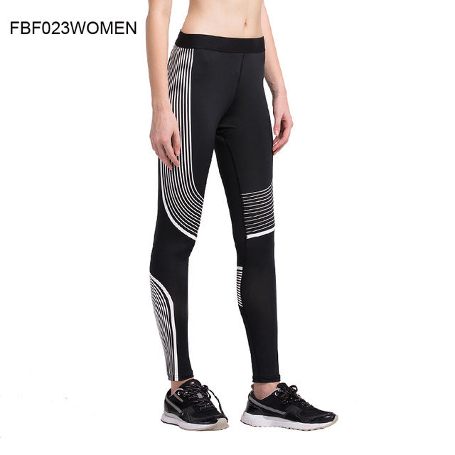 Yoga Compression Pants Elastic Tights Female Exercise Sports Fitness