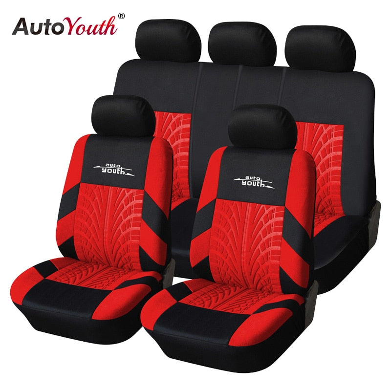 Tire Track Detail Style Universal Car Seat Covers