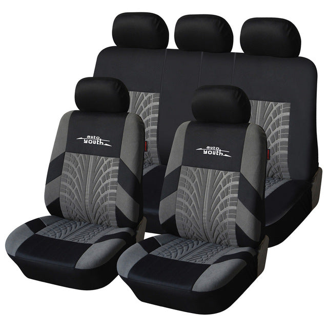 Tire Track Detail Style Universal Car Seat Covers