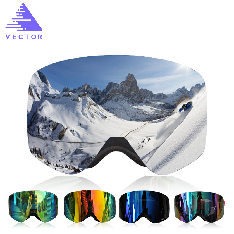 Professional Ski Goggles Men Women Anti-fog 2 Lens UV 400