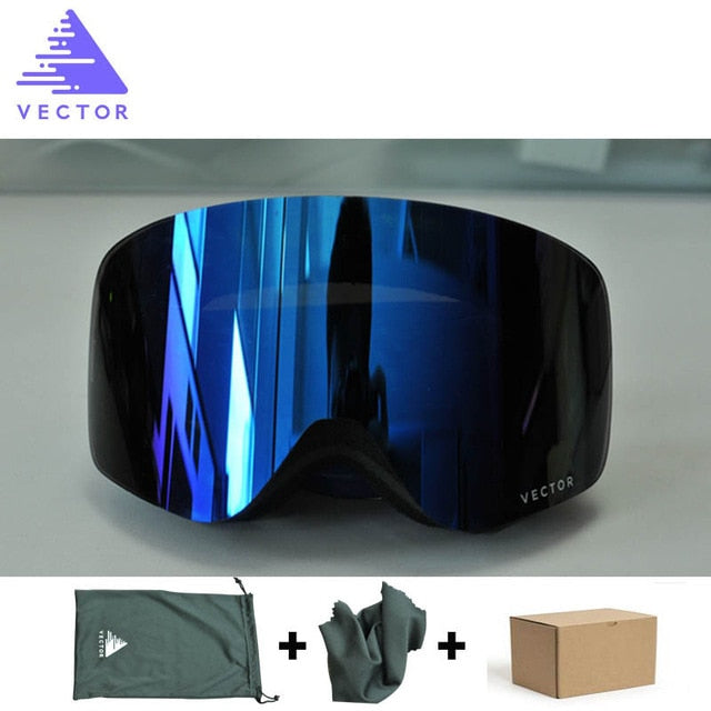 Professional Ski Goggles Men Women Anti-fog 2 Lens UV 400