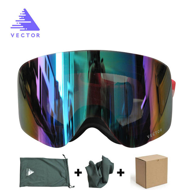 Professional Ski Goggles Men Women Anti-fog 2 Lens UV 400