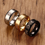 Men's Triple Goddess Pentacle Ring for Men