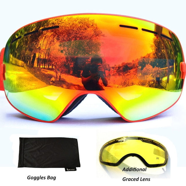 Anti-fog Ski Goggles Ski Glasses Double Lens Skiing Snowboard