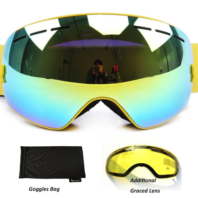 Anti-fog Ski Goggles Ski Glasses Double Lens Skiing Snowboard