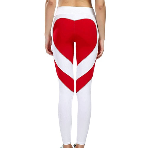 Women Pants Hip Heart Shape printing  Leggings Women Sexy New Color