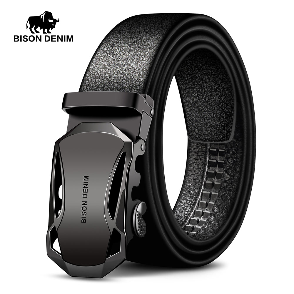 Men's Belt Cow Leather Belts Brand Fashion Automatic Buckle