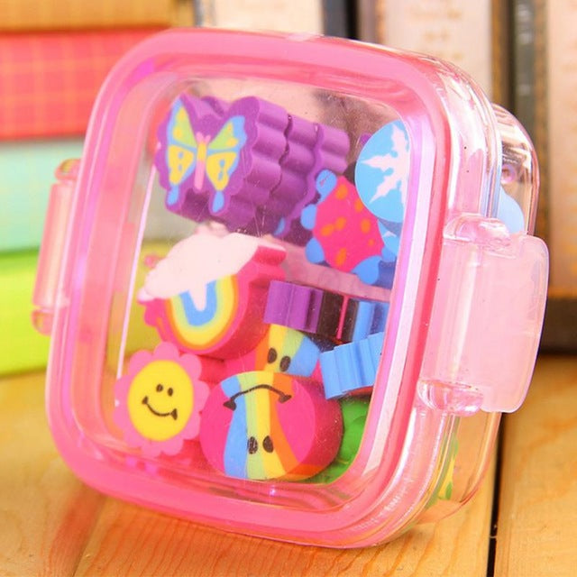 1 Box Kawaii Cute Rubber Eraser