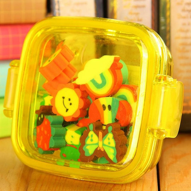 1 Box Kawaii Cute Rubber Eraser