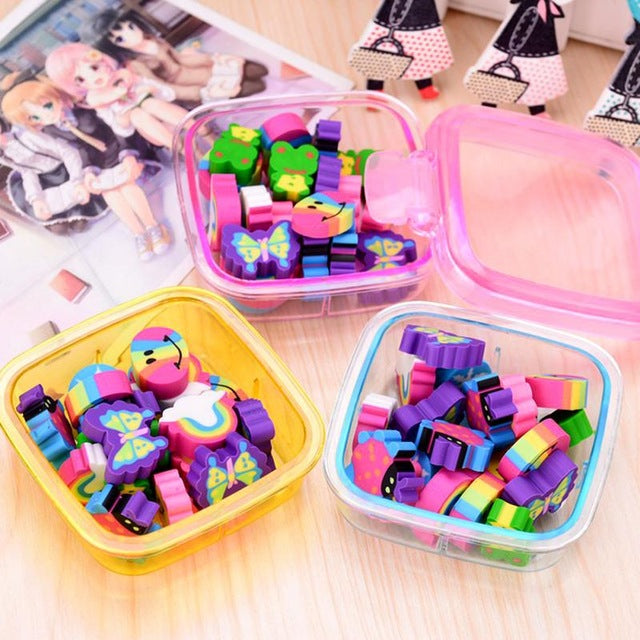 1 Box Kawaii Cute Rubber Eraser