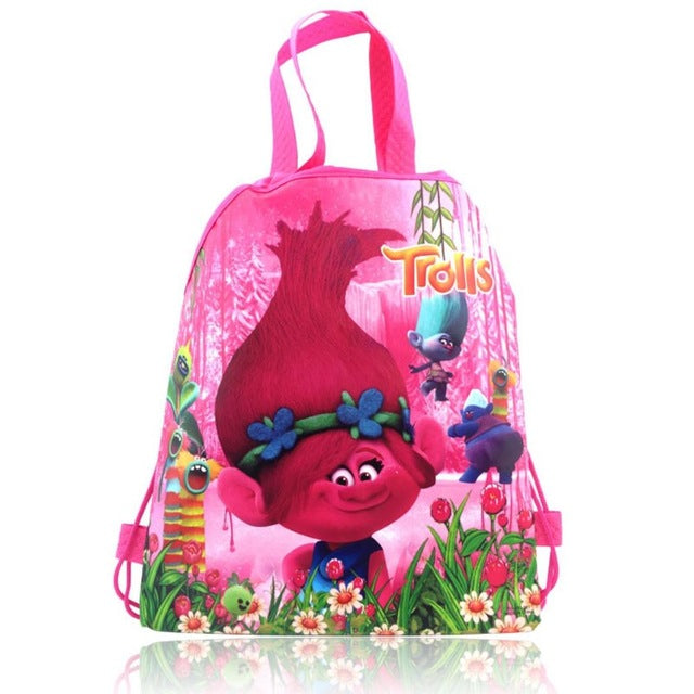 Poppy Elf Cartoon Non Woven Fabrics Drawstring Shopping Backpacks