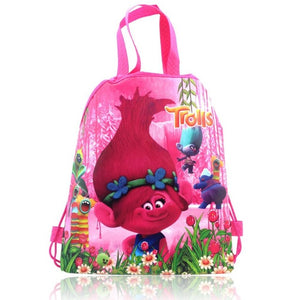 Poppy Elf Cartoon Non Woven Fabrics Drawstring Shopping Backpacks