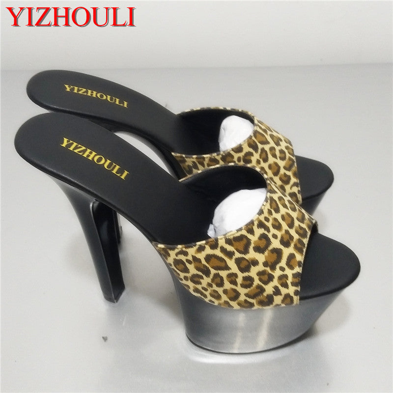 7 Inch High Heel Slippers