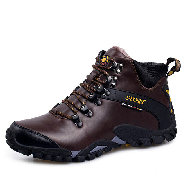 Men Hiking Snow Boots Waterproof