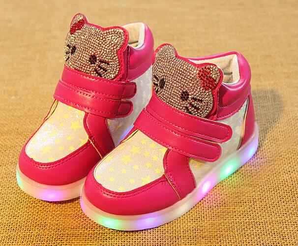 LED shoes for boys girls glowing lighting