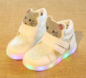 LED shoes for boys girls glowing lighting