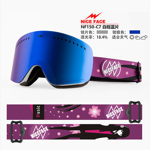 goggles double UV 400 anti-fog