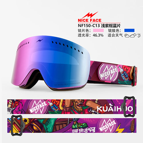 goggles double UV 400 anti-fog