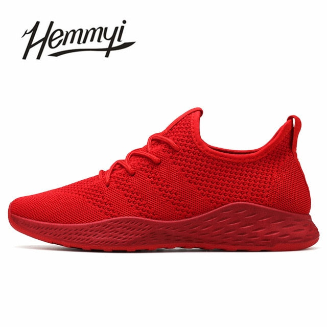 Breathable Men Sneakers Male Shoes Adult Red Black Gray High Quality